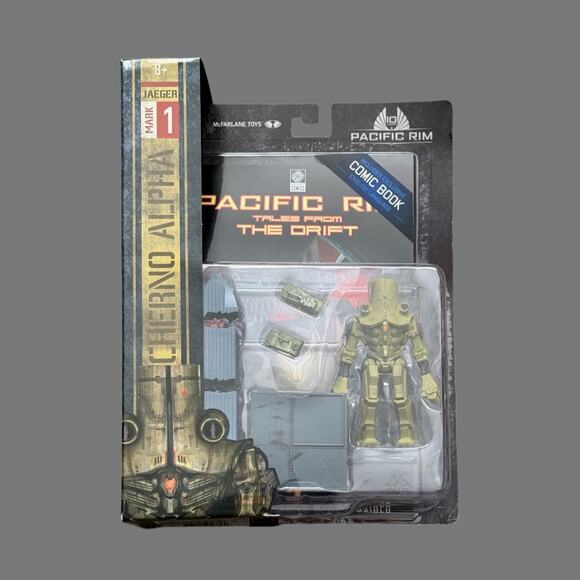 McFarlane Toys Pacific Rim 10 Year Crimson Typhoon Jaeger w/ Comic Exclusive New - Picture 1 of 6